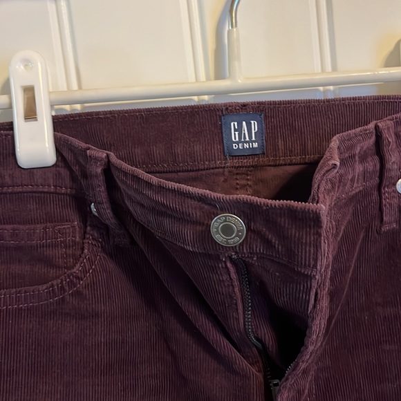 Gap skinny corduroys, burgundy - Picture 3 of 4